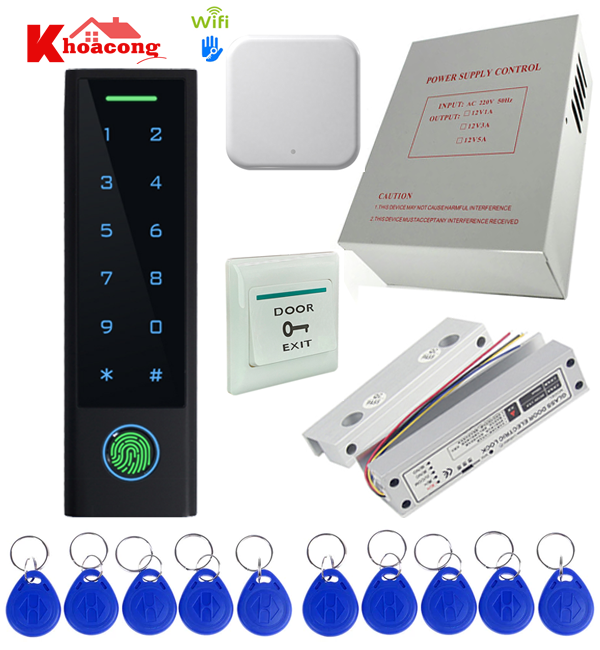 Khóa vân tay cửa kính cường lực CF3-Wifi (TTLOCK)