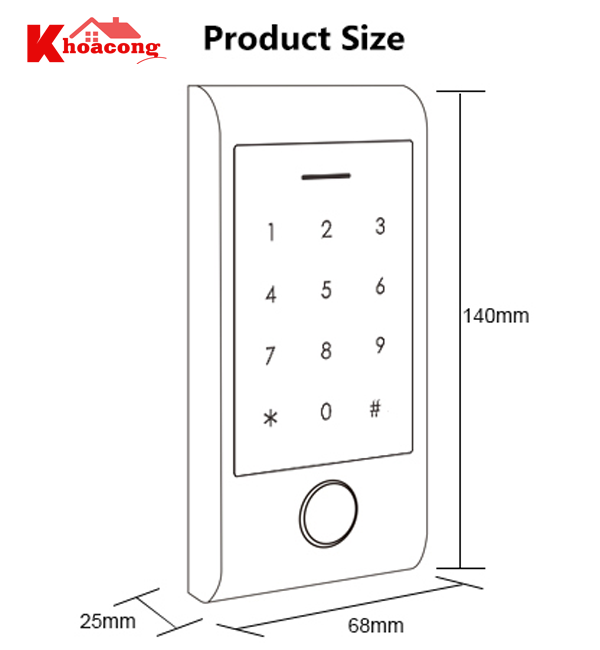 Đầu đọc vân tay TTLOCK HF6